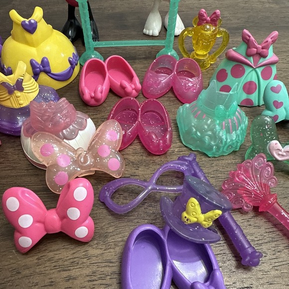Disney Minnie Mouse's Bowtique Dress Up Dolls Snap N Style Figures Lot - Picture 3 of 7